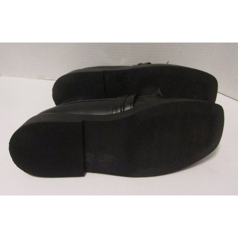 Asos Loafers Black Chunky Four Tassel Black Leather Shoes NWOB Womens Size 10 - Picture 7 of 9